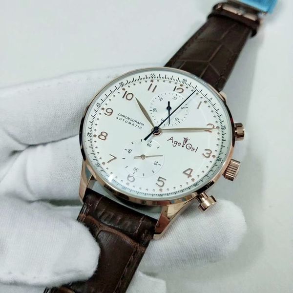 new men luxury automatic mechanical watch silver rose black brown leather sapphire glass white, Slivery;golden
new men luxury automatic mechanical watch silver rose black brown leather sapphire glass white, Slivery;golden
