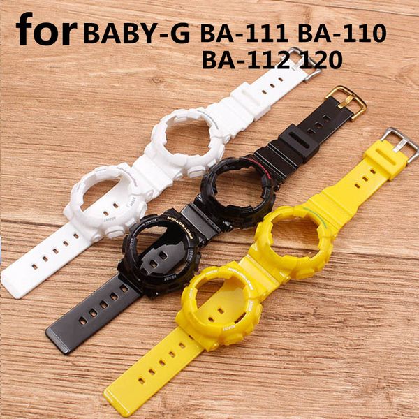 watch accessories case strap for baby-g series ba-110 /ba-112/120/111 sports waterproof women's watch strap, Black;brown
watch accessories case strap for baby-g series ba-110 /ba-112/120/111 sports waterproof women's watch strap, Black;brown