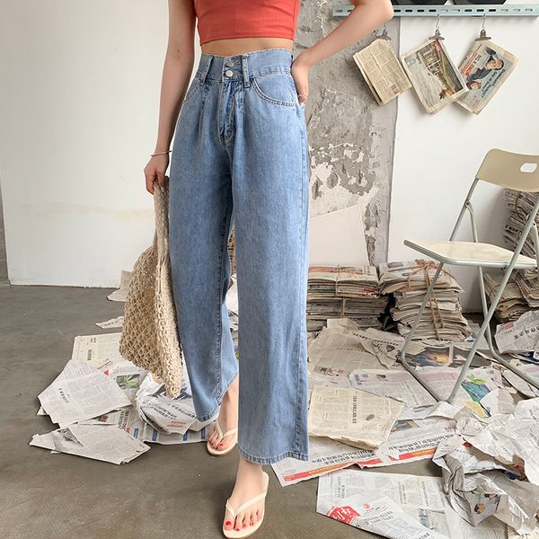 jeans female summer 2019 new high waist was thin loose foreign leisure wide leg pants trousers female, Blue
jeans female summer 2019 new high waist was thin loose foreign leisure wide leg pants trousers female, Blue