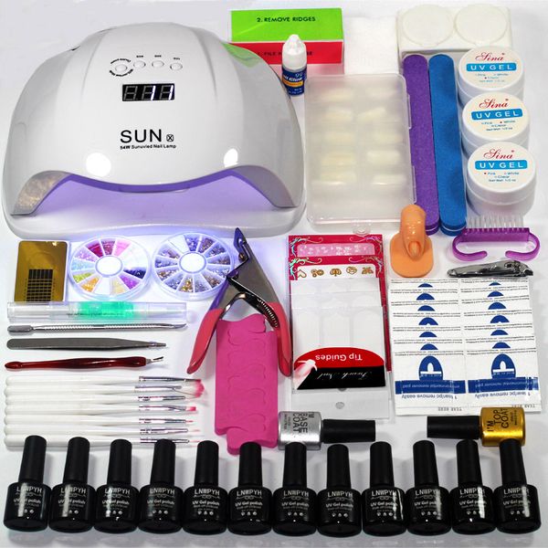 54w/36w nail led lamp set for manicure nail extension uv gel manicure kit choose 12 colors gel polish base coat kits
54w/36w nail led lamp set for manicure nail extension uv gel manicure kit choose 12 colors gel polish base coat kits