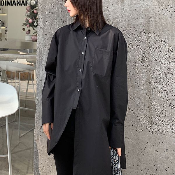 dimanaf 2020 women cotton blouse plus size irregular style female lady patchwork solid black selling loose stylish shirt, White
dimanaf 2020 women cotton blouse plus size irregular style female lady patchwork solid black selling loose stylish shirt, White