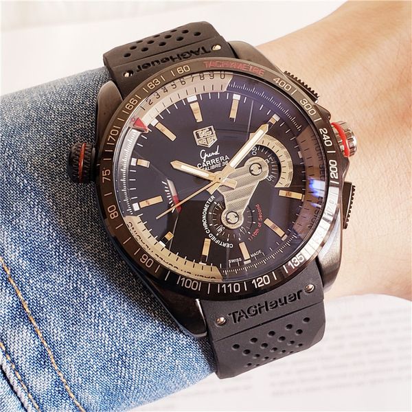 new 86 tag heuer famous machinery watches 43mm mens watch rubber strap men sports watch no box g6, Slivery;brown
new 86 tag heuer famous machinery watches 43mm mens watch rubber strap men sports watch no box g6, Slivery;brown