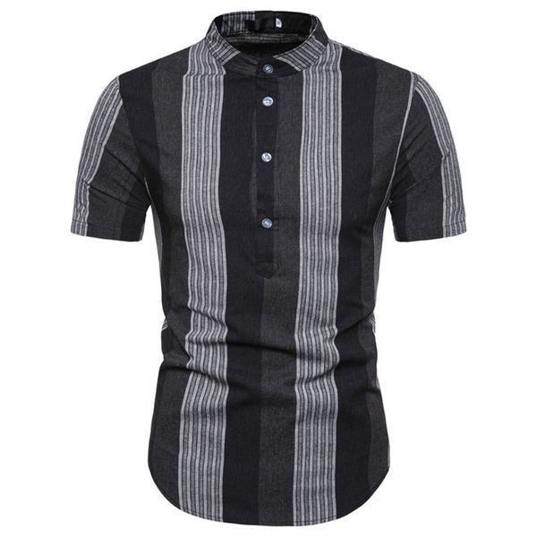 2019 men stripe shirts new fashion 100% cotton short sleeved summer casual men shirt camisa masculina homber dress shirts, White;black
2019 men stripe shirts new fashion 100% cotton short sleeved summer casual men shirt camisa masculina homber dress shirts, White;black