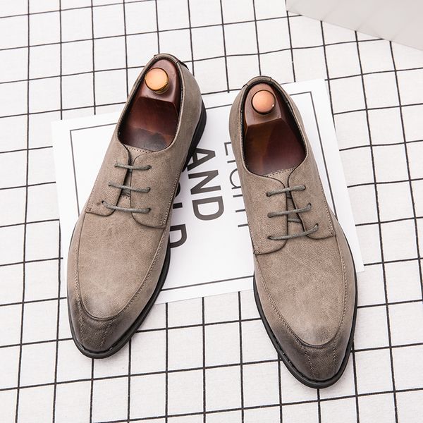 fashion trend outdoor lace-up men's shoes comfortable without laces 2019 spring and autumn new social leather shoes, Black
fashion trend outdoor lace-up men's shoes comfortable without laces 2019 spring and autumn new social leather shoes, Black