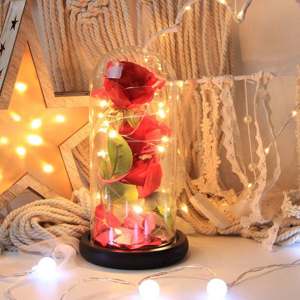 led light birthday gift the beast red rose fallen petals in a glass dome on a plastic base for christmas valentine's gifts
led light birthday gift the beast red rose fallen petals in a glass dome on a plastic base for christmas valentine's gifts