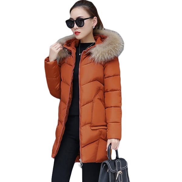 2018 winter jacket women long winter coat parkas ladies padded fur collar hooded outerwear warm coat women jackets cm597, Black
2018 winter jacket women long winter coat parkas ladies padded fur collar hooded outerwear warm coat women jackets cm597, Black