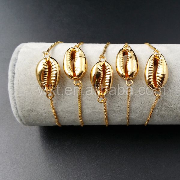 wt-b308 genuine cowrie shell gold color chain bracelet, populared cowrie gold color charm bracelet in adjustable size, Golden;silver
wt-b308 genuine cowrie shell gold color chain bracelet, populared cowrie gold color charm bracelet in adjustable size, Golden;silver