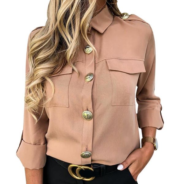 лучшие дамы повседневная кнопка блузка blusa feminina женские рубашки с карманными блузкой офисы леди chemisier femme d30, White
лучшие дамы повседневная кнопка блузка blusa feminina женские рубашки с карманными блузкой офисы леди chemisier femme d30, White