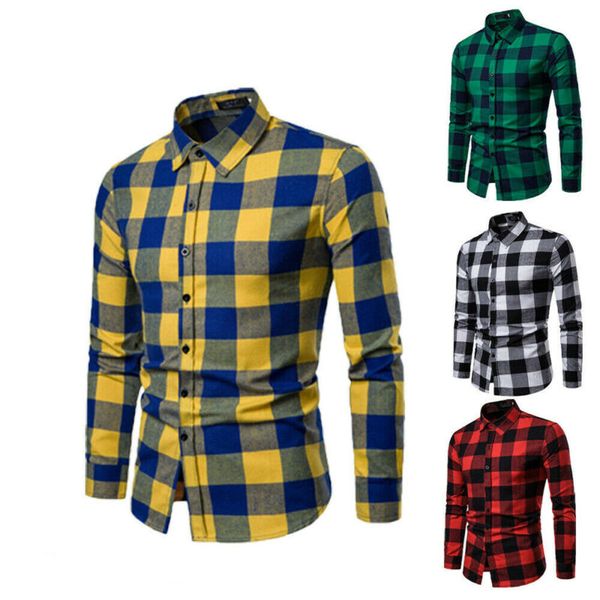 men's casual shirts fashion men stylish warm plaid flannel long sleeve formal shirt work streetwear, White;black
men's casual shirts fashion men stylish warm plaid flannel long sleeve formal shirt work streetwear, White;black