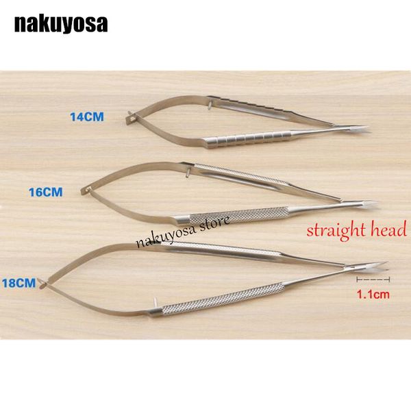 stainless steel micro instrument 14/16/18cm straight head ophthalmic instrument micro scissors corneal scissors
stainless steel micro instrument 14/16/18cm straight head ophthalmic instrument micro scissors corneal scissors