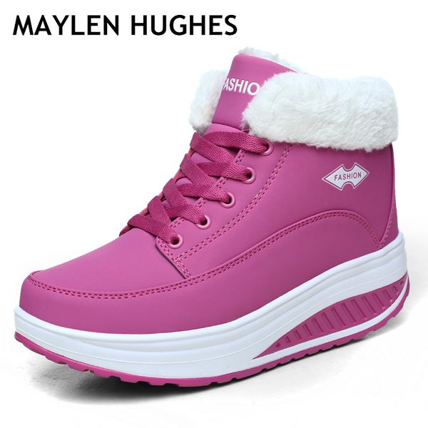 new fashion women female boots winter women warm snow cotton-padde velvet shoes fur plush ankle boots lace up heel, Black
new fashion women female boots winter women warm snow cotton-padde velvet shoes fur plush ankle boots lace up heel, Black