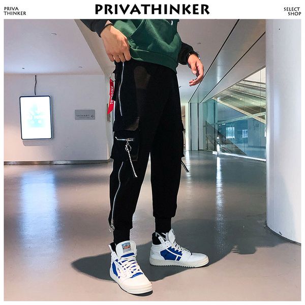 men ribbons sweatpants 2018 mens hiphop zipper joogers pants male streetwear cargo pants black autumn sweatpants
men ribbons sweatpants 2018 mens hiphop zipper joogers pants male streetwear cargo pants black autumn sweatpants