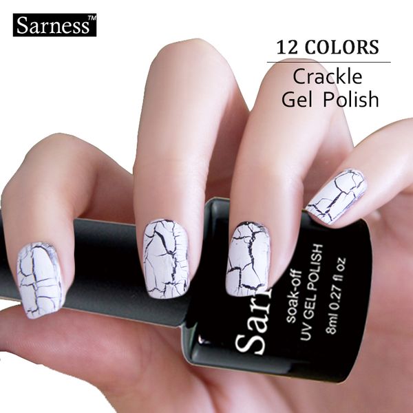 sarness crack pattern enamel gel nail polish semi permanent crackling lucky gel varnish 8ml soak off led uv nail art lacquer, Red;pink
sarness crack pattern enamel gel nail polish semi permanent crackling lucky gel varnish 8ml soak off led uv nail art lacquer, Red;pink