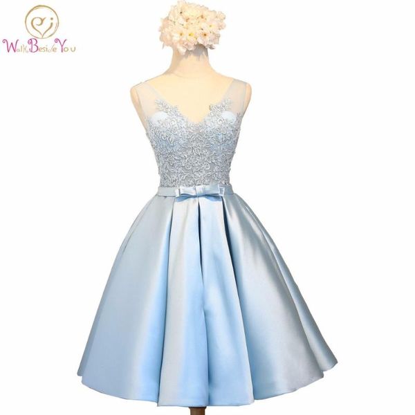 walk beside you blue prom dresses with lace applique transparent deep v-neck knee length evening vestido formatura graduation, White;black
walk beside you blue prom dresses with lace applique transparent deep v-neck knee length evening vestido formatura graduation, White;black