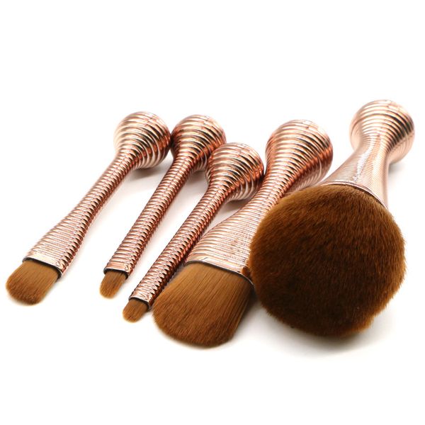 professional small waist makeup brushes set 5 pieces gemtotal foundation lip eyeshadow blush powder synthetic hair(gold) with brush bucket
professional small waist makeup brushes set 5 pieces gemtotal foundation lip eyeshadow blush powder synthetic hair(gold) with brush bucket