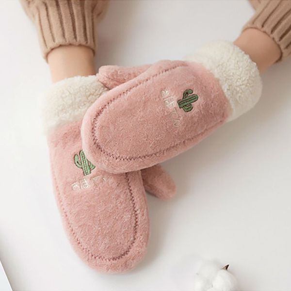 mittens women lady cartoon embroidered cold-proof windproof fluffy gloves hand warmer apparel accessories, Black
mittens women lady cartoon embroidered cold-proof windproof fluffy gloves hand warmer apparel accessories, Black