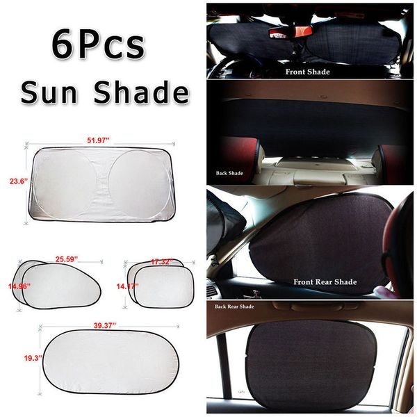 6pcs folding silvering reflective car windshield window sun shade visor shield cover suction cup car sunshield sunscreen curtain
6pcs folding silvering reflective car windshield window sun shade visor shield cover suction cup car sunshield sunscreen curtain