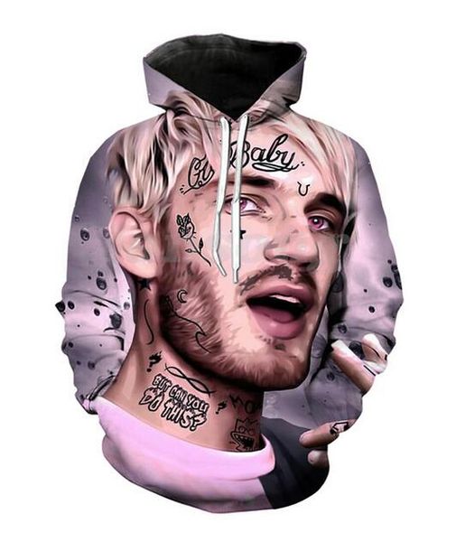 wholesale-new fashion cool sweatshirt hoodies 3d print mens womens casual lil peep style streetwear clothes k0279, Black
wholesale-new fashion cool sweatshirt hoodies 3d print mens womens casual lil peep style streetwear clothes k0279, Black