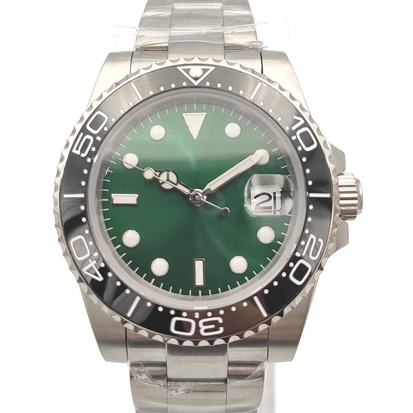 40mm men's green dial sub diver watch miyota mov't sapphire crystal homage solid stainless steel ceramic bezel insert, Slivery;brown
40mm men's green dial sub diver watch miyota mov't sapphire crystal homage solid stainless steel ceramic bezel insert, Slivery;brown