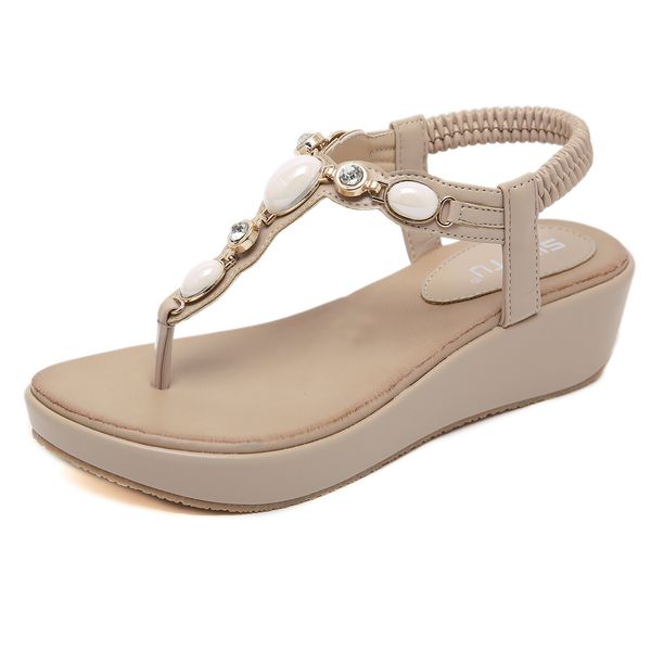 summer 2020 new womens cross-border crystal buckle wedge large flip-flops sandals, Black
summer 2020 new womens cross-border crystal buckle wedge large flip-flops sandals, Black