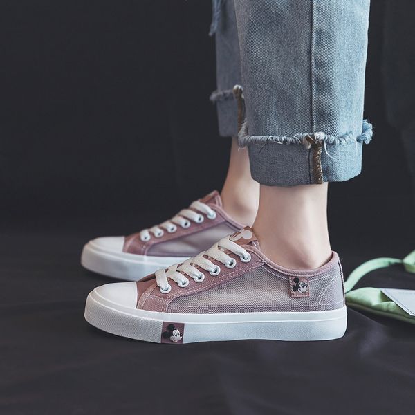 women's vulcanize shoes summer new fashion candy color women casual shoes flats canvas fashion hollow out breathable sneakers, Black
women's vulcanize shoes summer new fashion candy color women casual shoes flats canvas fashion hollow out breathable sneakers, Black