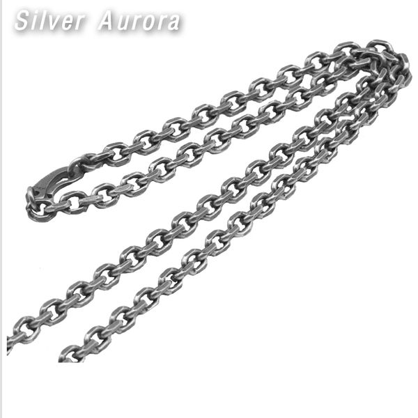 925 sterling silver link chain 50/55/60/65/70/75/80cm multiple buckles men long necklaces vintage punk biker jewelry
925 sterling silver link chain 50/55/60/65/70/75/80cm multiple buckles men long necklaces vintage punk biker jewelry