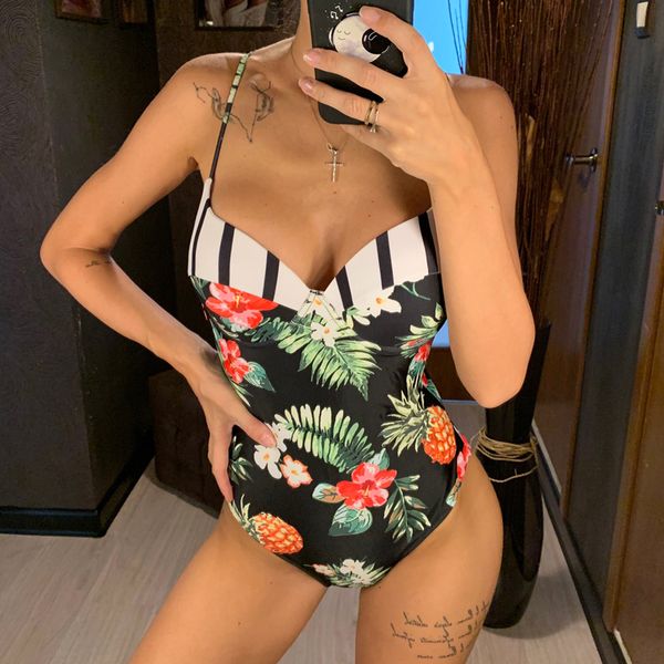 2019 one piece swimsuit women swimwear monokini push up swimming suit fused bathers print bathing suit female beach wear xl, White;black
2019 one piece swimsuit women swimwear monokini push up swimming suit fused bathers print bathing suit female beach wear xl, White;black