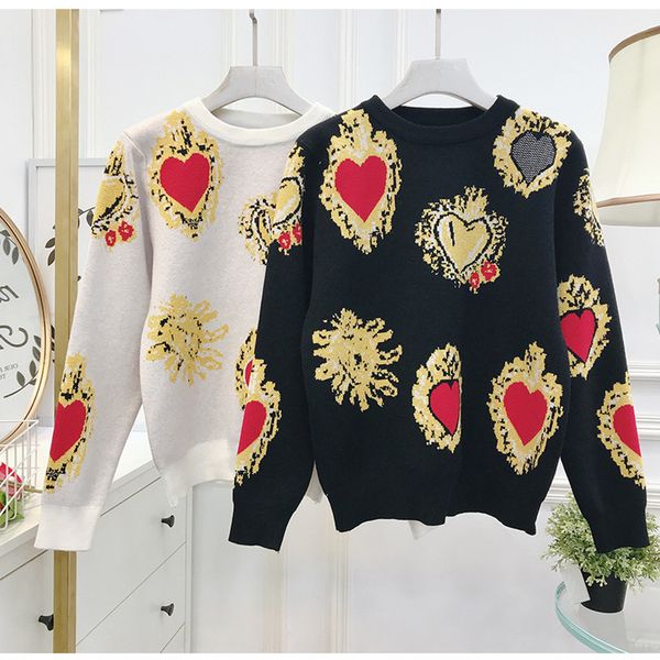 autumn fashion vintage heart print sweater knitted women jumpers pull youth femme tender lovely elegant classic super explosion, White;black
autumn fashion vintage heart print sweater knitted women jumpers pull youth femme tender lovely elegant classic super explosion, White;black