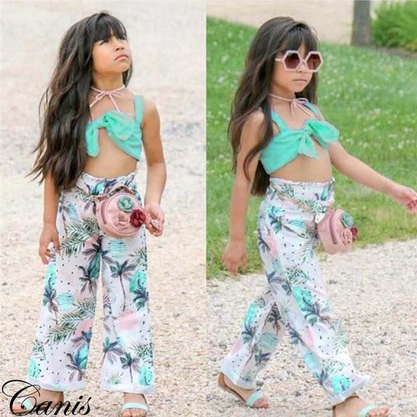 kids baby girls summer clothes off shoulder strap pullover bandage sleeveless floral print pants 2pcs toddler outfits, White
kids baby girls summer clothes off shoulder strap pullover bandage sleeveless floral print pants 2pcs toddler outfits, White