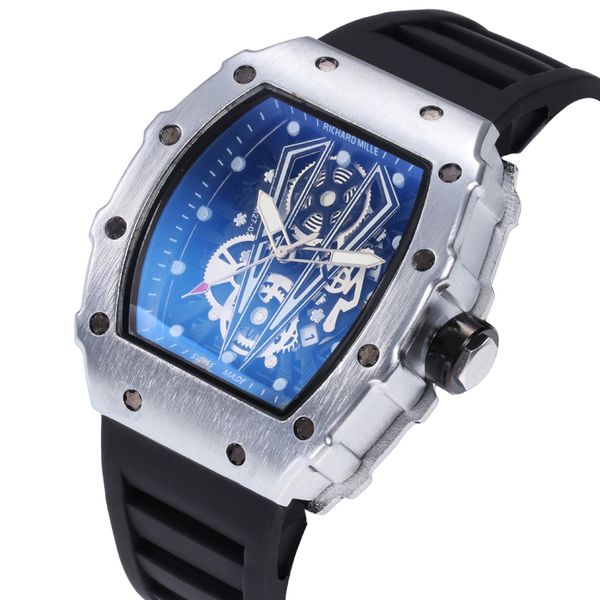 2019 automatic skeleton quartz watch for a man to leave the shore background transparent blue dial watch the fashion leisure belt a, Slivery;brown 
2019 automatic skeleton quartz watch for a man to leave the shore background transparent blue dial watch the fashion leisure belt a, Slivery;brown
