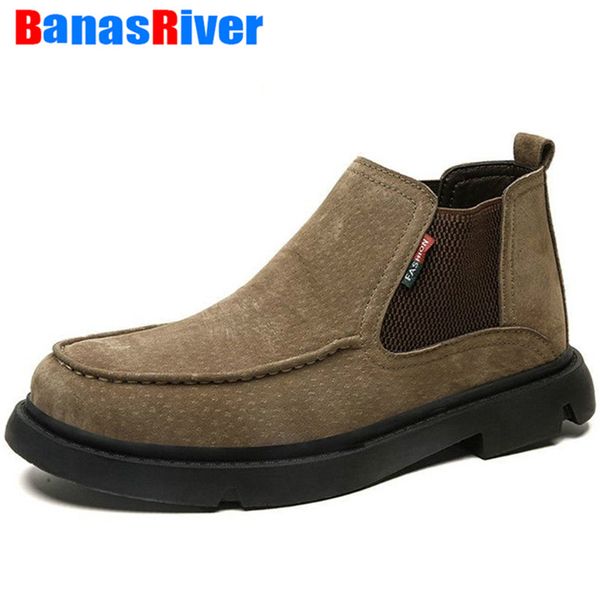 2020 new autumn winter men snow boots slip-on plush fur warm ankle vintage designer breathable suede shoes footwear big size 48, Black
2020 new autumn winter men snow boots slip-on plush fur warm ankle vintage designer breathable suede shoes footwear big size 48, Black