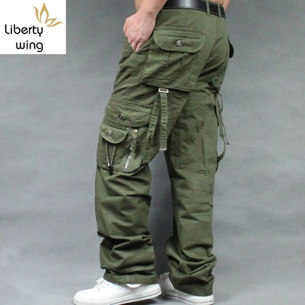 men's pants brand mens cargo multi-pockets baggy men casual trousers big size army overalls male, Black
men's pants brand mens cargo multi-pockets baggy men casual trousers big size army overalls male, Black