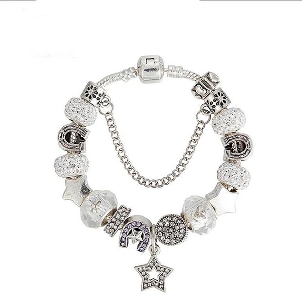 2019 new luxury fashion brand beads bracelet diy stars pendant bracelet white /pink women charm bracelet jewelry wholesale, Black
2019 new luxury fashion brand beads bracelet diy stars pendant bracelet white /pink women charm bracelet jewelry wholesale, Black