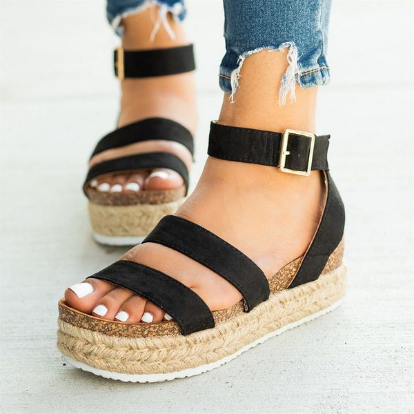 cysincos summer ultra high wedges heel sandals fashion open toe platform elevator women sandals shoes plus size pumps 2020, Black
cysincos summer ultra high wedges heel sandals fashion open toe platform elevator women sandals shoes plus size pumps 2020, Black
