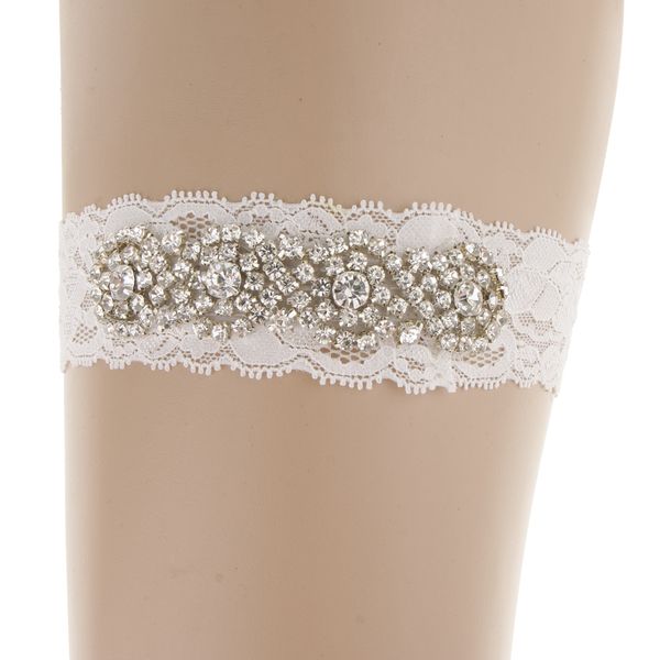 wedding lace garter for bridal rhinestones garter belt bridal accessories, White
wedding lace garter for bridal rhinestones garter belt bridal accessories, White
