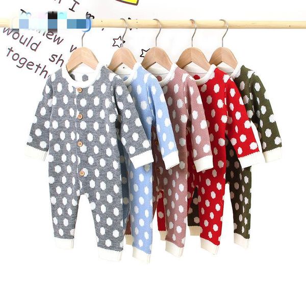 autumn newborn baby girls boy romper clothes 0-18m polka print knitted romper jumpsuit outfits 6 colors, White
autumn newborn baby girls boy romper clothes 0-18m polka print knitted romper jumpsuit outfits 6 colors, White
