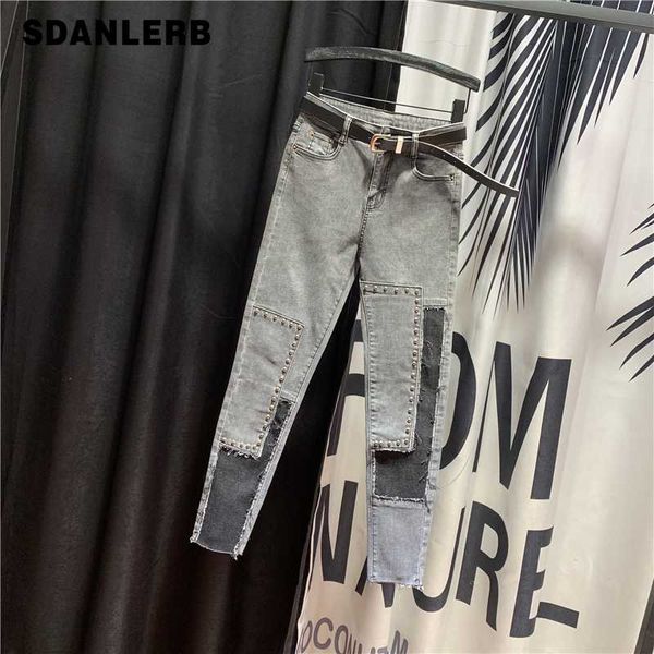 jeans woman personality stitching beaded jeans women's 2020 spring summer new high-waist slim-fit stretch pencil pants, Blue
jeans woman personality stitching beaded jeans women's 2020 spring summer new high-waist slim-fit stretch pencil pants, Blue