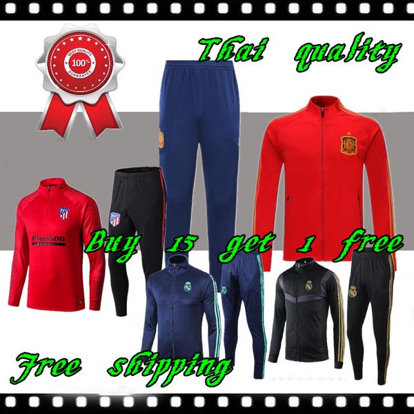 2019 2020 spain jacket tracksuit camiseta españa morata a.iniesta fabregas ramos diego isco football jacket training suit, Black
2019 2020 spain jacket tracksuit camiseta españa morata a.iniesta fabregas ramos diego isco football jacket training suit, Black