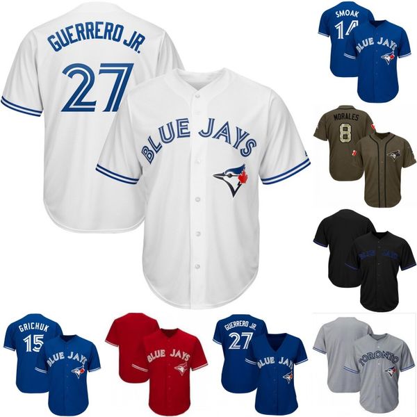 #27 Vladimir Guerrero Jr. Jersey Toronto 6 Marcus Stroman 14 Justin Smoak 15 Randal Grichuk 38 Socrates Brito Blue Jays Baseball Jerseys
#27 Vladimir Guerrero Jr. Jersey Toronto 6 Marcus Stroman 14 Justin Smoak 15 Randal Grichuk 38 Socrates Brito Blue Jays Baseball Jerseys