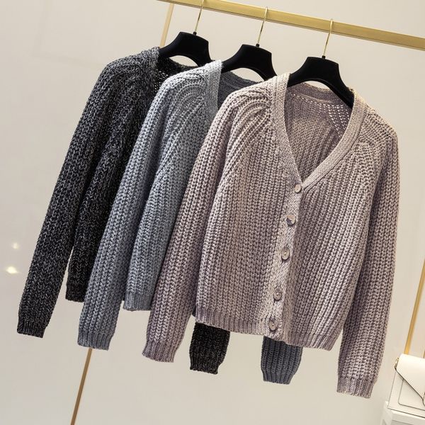 2019 winter knitwear pure cardigan women casual sweater autumn v neck solid loose outwear coat long sleeve button cardigan top
2019 winter knitwear pure cardigan women casual sweater autumn v neck solid loose outwear coat long sleeve button cardigan top