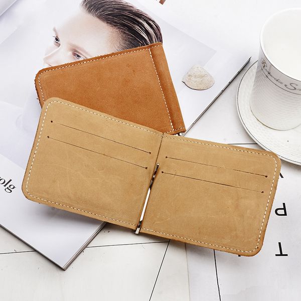 2018 new retro frosted money clips men male short wallet super thin genuine leather cards wallets simple dollar cash purse, Black
2018 new retro frosted money clips men male short wallet super thin genuine leather cards wallets simple dollar cash purse, Black