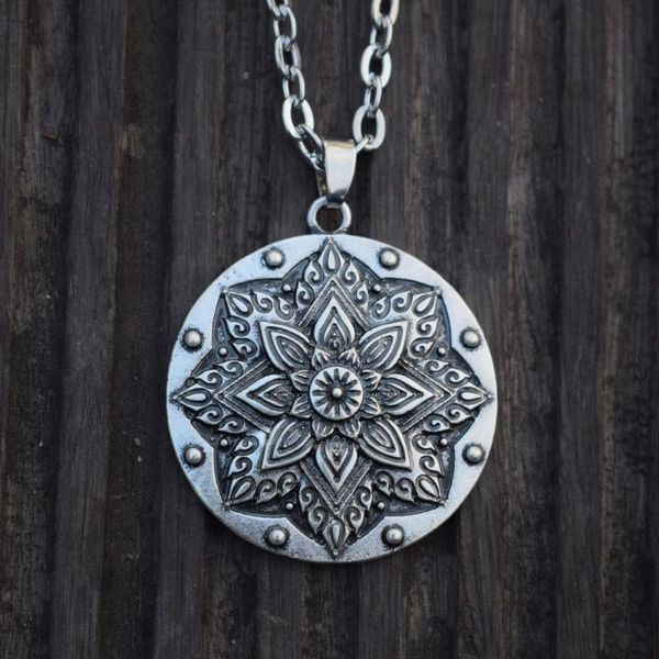 chains sanlan original mandala necklace circle pendant birthday gift for women flower jewelry, Silver
chains sanlan original mandala necklace circle pendant birthday gift for women flower jewelry, Silver