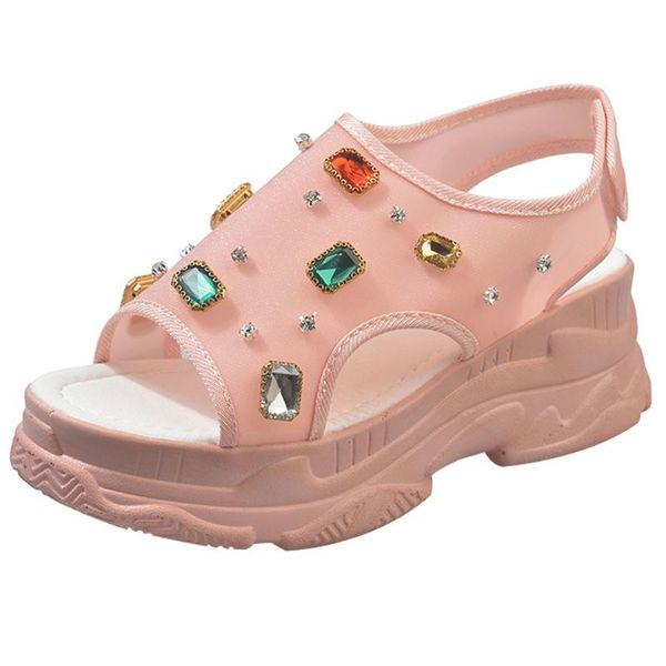 shoes woman summer sandals women transparent color rhinestone platform open toe sandals for girls casual shoes, Black
shoes woman summer sandals women transparent color rhinestone platform open toe sandals for girls casual shoes, Black