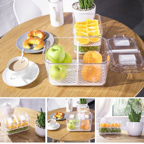 newly storage container plastic containers double-layer er refrigerator safe keep fresh va88
newly storage container plastic containers double-layer er refrigerator safe keep fresh va88