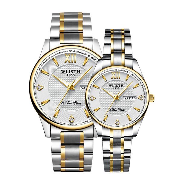 wlisth watch men brand couple watch business for men quartz wristwatches women watches dual calendar for lover, Slivery;brown
wlisth watch men brand couple watch business for men quartz wristwatches women watches dual calendar for lover, Slivery;brown