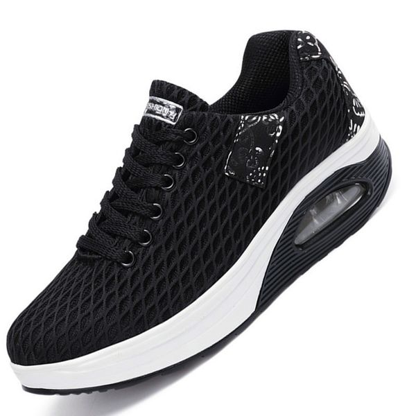 wedge sneakers women summer new breathable big net fashion sport shoes woman korean mesh thick sole platform women's shoes mujer, Black
wedge sneakers women summer new breathable big net fashion sport shoes woman korean mesh thick sole platform women's shoes mujer, Black