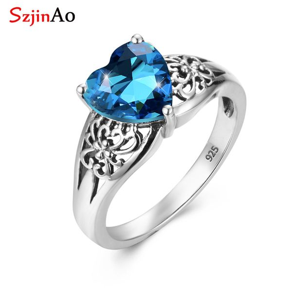 szjinao vintaga heart shape solid 925 sterling silver finger rings for women august birthstone brand fine jewelry wedding gift, Golden;silver
szjinao vintaga heart shape solid 925 sterling silver finger rings for women august birthstone brand fine jewelry wedding gift, Golden;silver