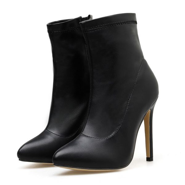 perimedes high heels boots women zip rubber boots pointed toe solid women's autumn in ankle casual shoes carteira, Black
perimedes high heels boots women zip rubber boots pointed toe solid women's autumn in ankle casual shoes carteira, Black