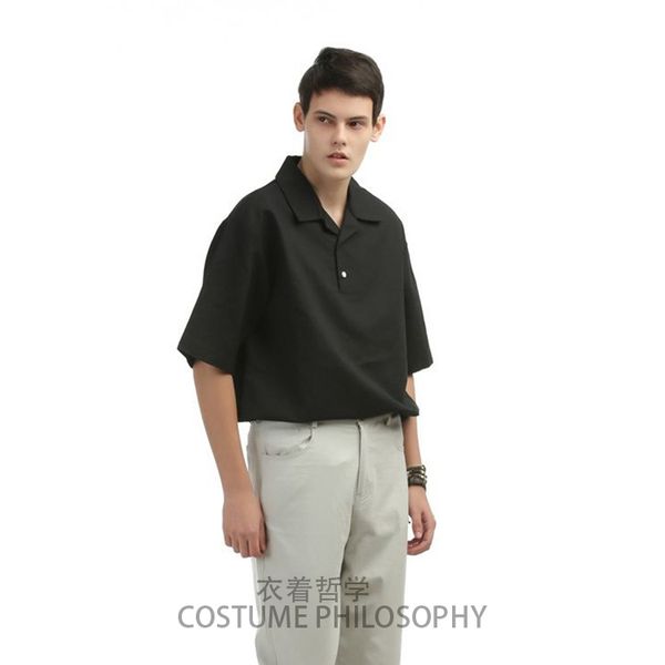customized plus size s-6xl new men's fashion loose casual short-sleeved lapel simple easy matching middle-sleeve shirt, White;black
customized plus size s-6xl new men's fashion loose casual short-sleeved lapel simple easy matching middle-sleeve shirt, White;black