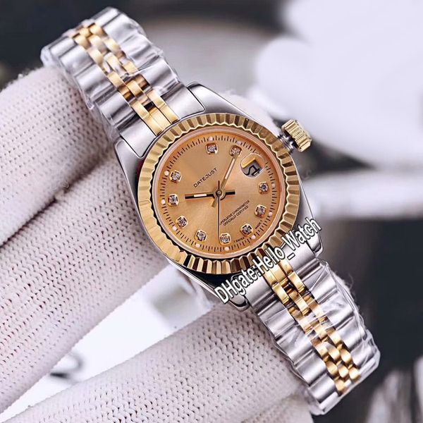 new 28mm datejust 279173 womens japan automatic watch gold dial two tone 18k gold jubilee bracelet steel fluted ladies watches hello_watch, Slivery;brown
new 28mm datejust 279173 womens japan automatic watch gold dial two tone 18k gold jubilee bracelet steel fluted ladies watches hello_watch, Slivery;brown